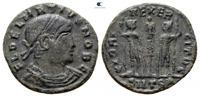 Delmatius, as Caesar AD 335-337. Thessaloniki
Follis Æ

15 mm, 1,51 g



...