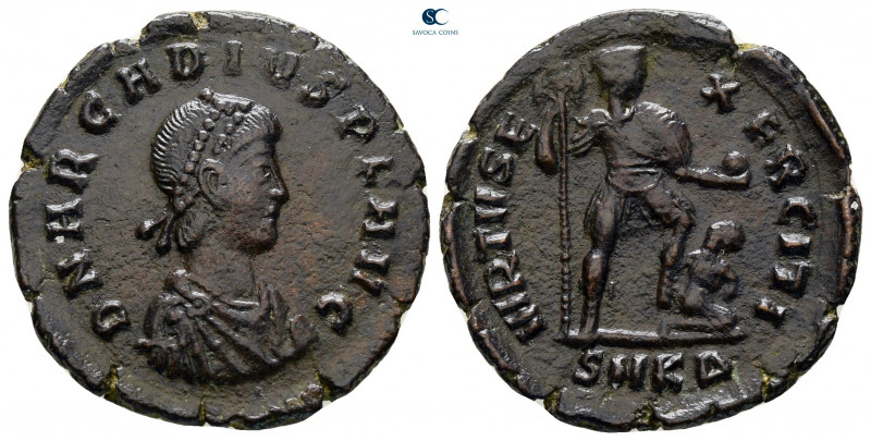 Arcadius AD 383-408. Cyzicus
Follis Æ

24 mm, 4,34 g



very fine