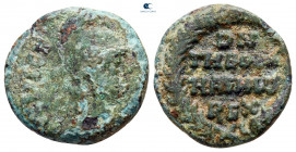 The Ostrogoths. Pseudo-Imperial Coinage. In the name of Justinian I AD 534-536. Dekanummium AE