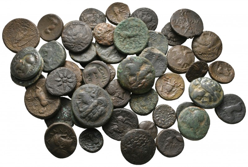 Lot of ca. 50 greek bronze coins / SOLD AS SEEN, NO RETURN!

nearly very fine