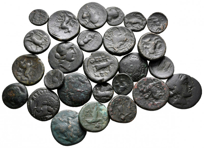 Lot of ca. 25 greek bronze coins / SOLD AS SEEN, NO RETURN!

very fine