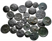 Lot of ca. 25 greek bronze coins / SOLD AS SEEN, NO RETURN!nearly very fine