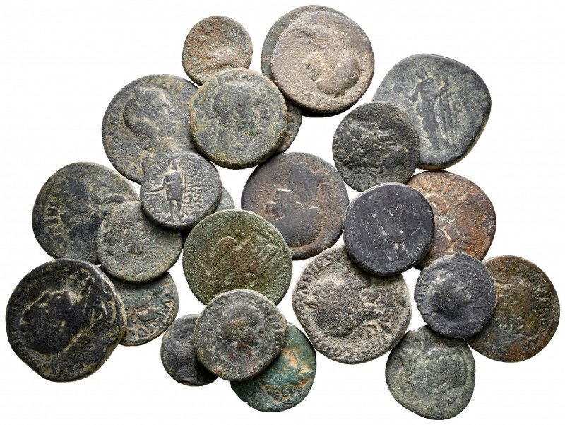 Lot of ca. 25 roman provincial bronze coins / SOLD AS SEEN, NO RETURN! 

nearl...