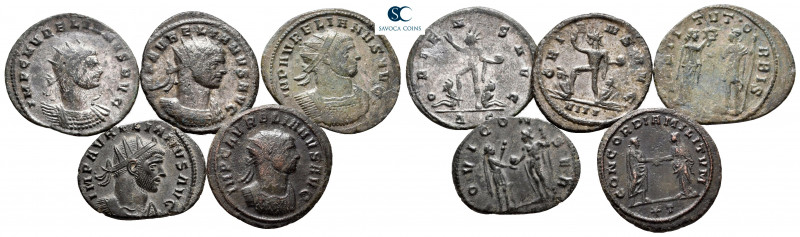 Lot of ca. 5 antoniniani of Aurelian / SOLD AS SEEN, NO RETURN! 

very fine