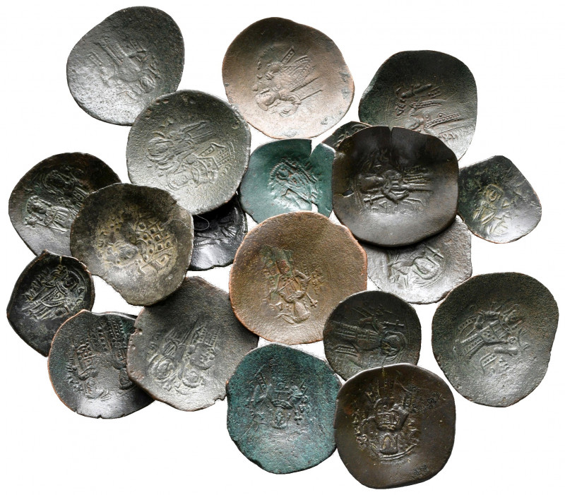 Lot of ca. 20 byzantine scyphate coins / SOLD AS SEEN, NO RETURN! 

very fine