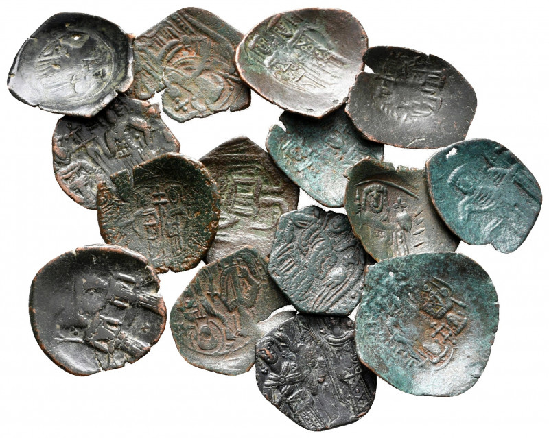 Lot of ca. 15 byzantine scyphate coins / SOLD AS SEEN, NO RETURN! 

very fine