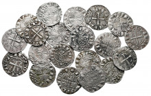 Lot of ca. 20 medieval silver coins / SOLD AS SEEN, NO RETURN!very fine
