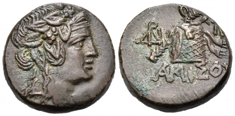 PONTOS. Amisos. Time of Mithradates VI Eupator, circa 85-65 BC. (Bronze, 20.5 mm...