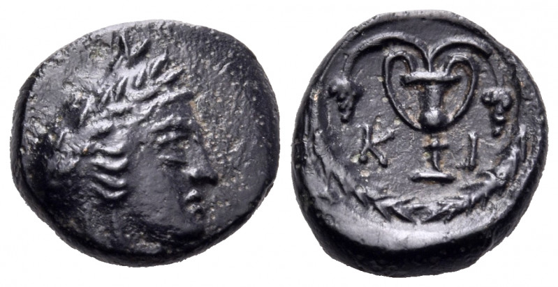 BITHYNIA. Kios. Circa 350-300 BC. Chalkous (Bronze, 12 mm, 1.35 g, 3 h). Head of...