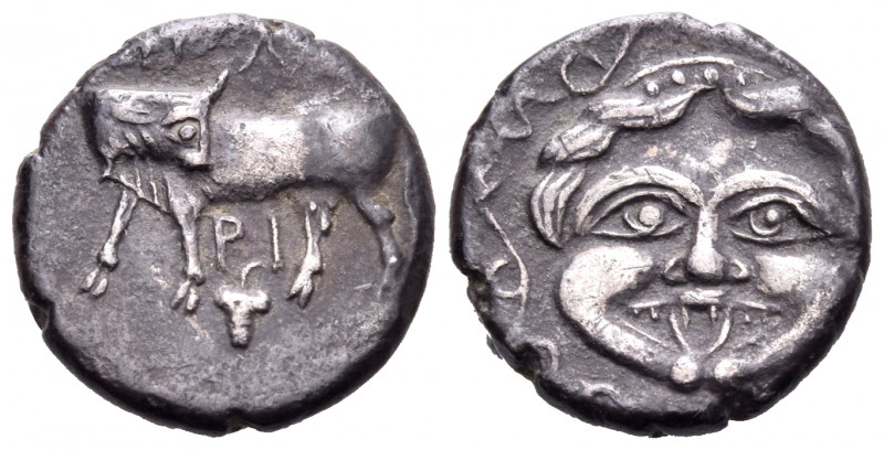 MYSIA. Parion. 4th century BC. Hemidrachm (Silver, 15 mm, 1.99 g, 6 h). ΠΑ - ΡΙ ...