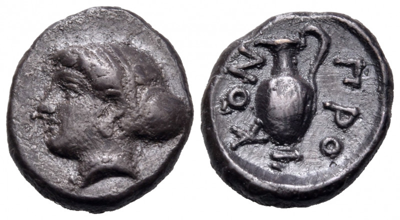 ISLANDS OFF MYSIA, Prokonnesos. Circa 411-387 BC. Hemidrachm (Silver, 14.5 mm, 2...