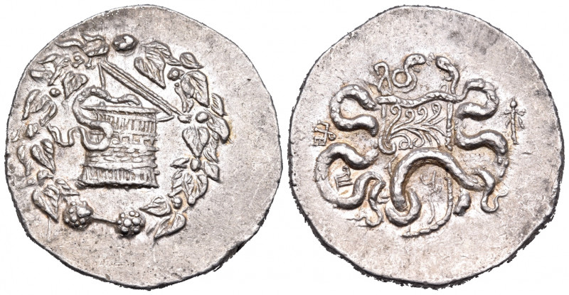MYSIA. Pergamon. Circa 166-67 BC. Cistophoric Tetradrachm (Silver, 29 mm, 12.68 ...