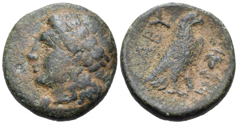 TROAS. Abydos. Circa 4th century BC. (Bronze, 22 mm, 8.37 g, 12 h). Laureate hea...