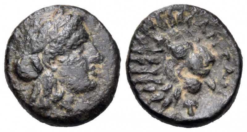 TROAS. Antandros. Circa 350-340 BC. (Bronze, 12.5 mm, 1.49 g, 6 h). Laureate hea...