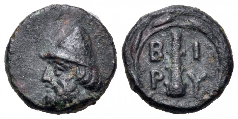 TROAS. Birytis. Circa 350-300 BC. Chalkous (Bronze, 11 mm, 1.07 g, 12 h). Head o...