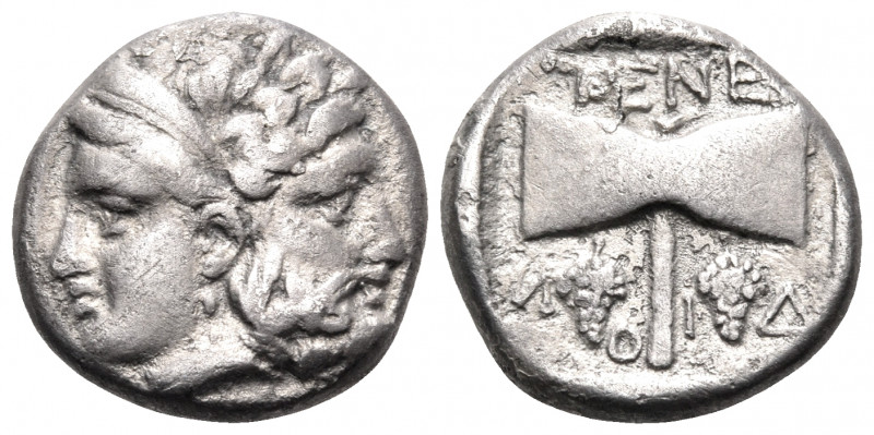ISLANDS OFF TROAS, Tenedos. late 5th-early 4th century BC. Drachm (Silver, 14.5 ...