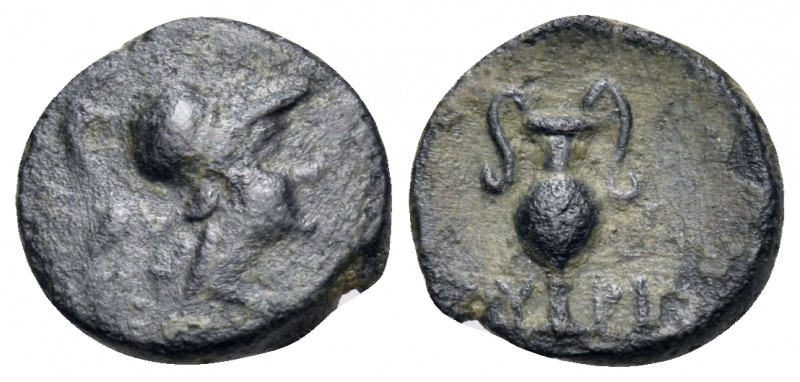AEOLIS. Myrina. 2nd-1st century BC. Chalkous (Bronze, 10 mm, 0.77 g, 12 h). Head...