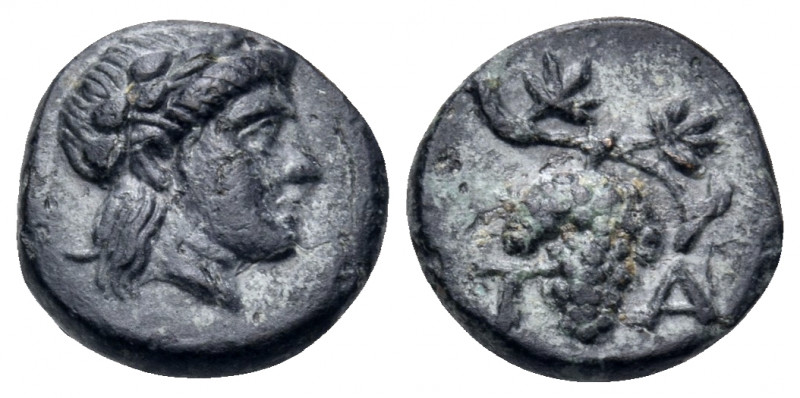 AEOLIS. Temnos. 3rd century BC. Half chalkous (Bronze, 9.5 mm, 0.92 g, 1 h). You...