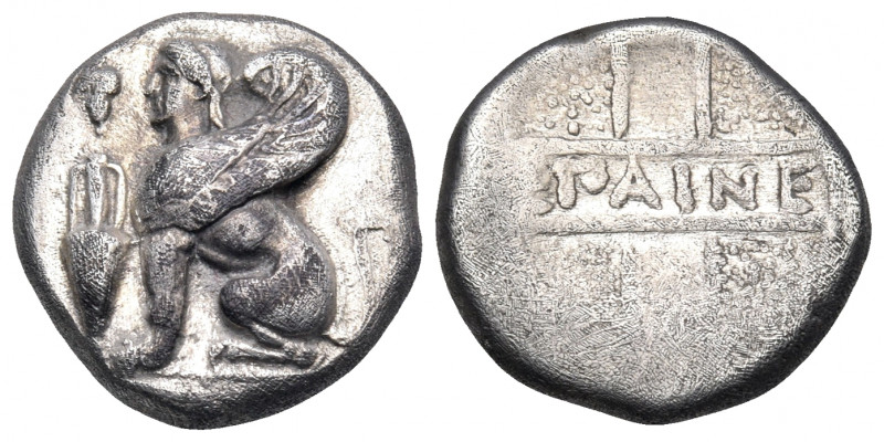 ISLANDS OFF IONIA, Chios. Circa 380-350 BC. Drachm (Silver, 14.5 mm, 3.65 g, 3 h...