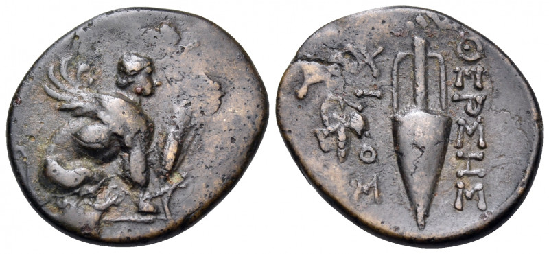 ISLANDS OFF IONIA, Chios. Circa 290-240 BC. (Bronze, 20 mm, 3.66 g, 12 h), struc...