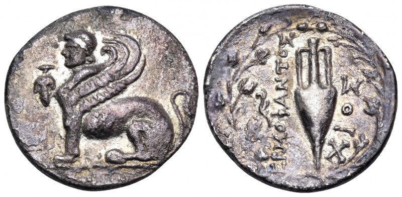 ISLANDS OFF IONIA, Chios. Circa 133-88 BC. Drachm (Silver, 19 mm, 3.80 g, 12 h),...