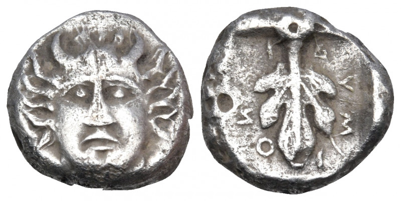 CARIA. Idyma. late 5th century BC. Triobol (Silver, 11.5 mm, 2.09 g, 9 h). Horne...