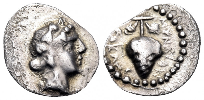 CARIA. Myndos. mid 2nd century BC. Trihemiobol (Silver, 12.5 mm, 0.84 g, 12 h), ...