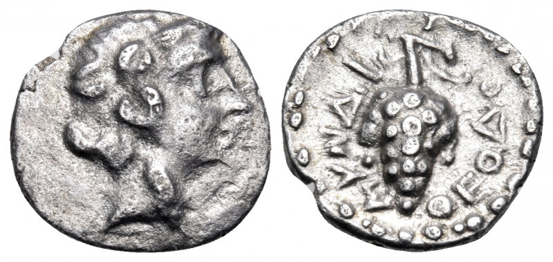 CARIA. Myndos. mid 2nd century BC. Trihemiobol (Silver, 11 mm, 0.94 g, 6 h), str...