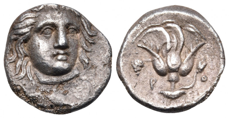 ISLANDS OFF CARIA, Rhodos. Rhodes. Circa 340-316 BC. Hemidrachm (Silver, 12 mm, ...