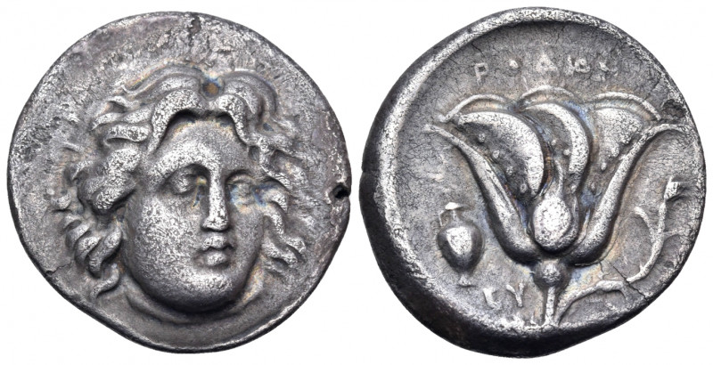 ISLANDS OFF CARIA, Rhodos. Rhodes. Circa 305-275 BC. Didrachm (Silver, 22 mm, 6....