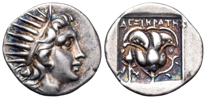 ISLANDS OFF CARIA, Rhodos. Rhodes. Circa 170-150 BC. Drachm (Silver, 16 mm, 2.81...