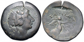ISLANDS OFF CARIA, Rhodos. Rhodes. Pseudo-autonomous issue, circa 31 BC-AD 60. Drachm (Bronze, 34 mm, 16.80 g, 12 h), struck under the tamias Timostra...