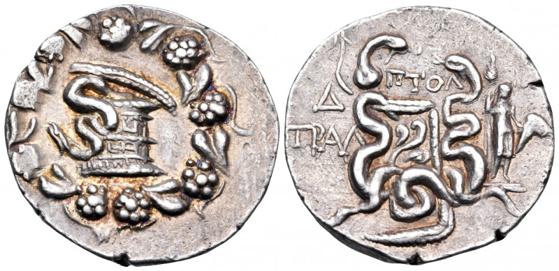 LYDIA. Tralleis. Circa 166-67 BC. Cistophoric Tetradrachm (Silver, 16 mm, 12.44 ...