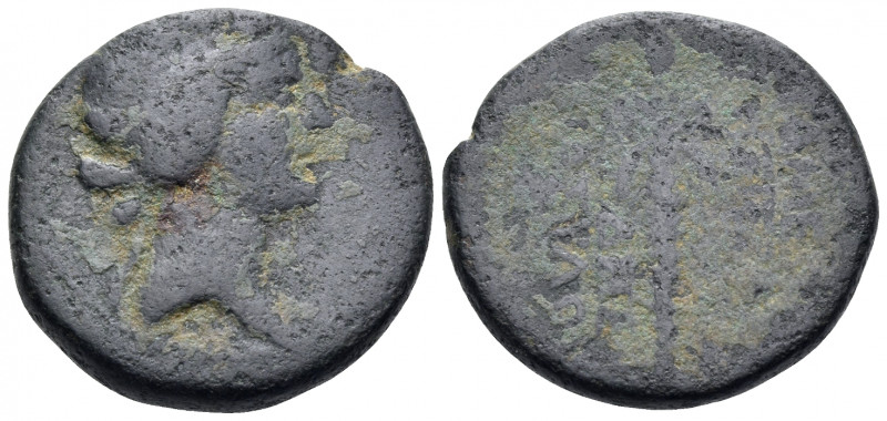 PHRYGIA. Dionysopolis. 1st century BC. (Bronze, 22 mm, 8.88 g, 1 h). Youthful he...