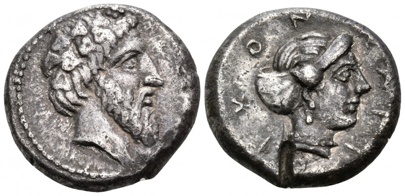 CILICIA. Nagidos. Circa 380 BC. Stater (Silver, 20 mm, 10.16 g, 1 h). Head of Di...