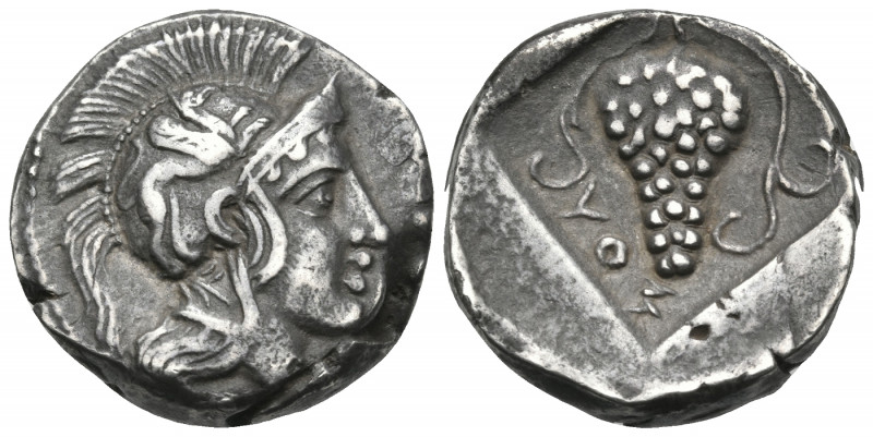 CILICIA. Soloi. Circa 410-375 BC. Stater (Silver, 18 mm, 9.80 g, 2 h). Head of A...