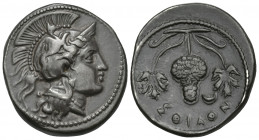CILICIA. Soloi. Circa 410-375 BC. Stater (Silver, 22 mm, 9.81 g, 6 h). Head of Athena to right, wearing crested Attic helmet decorated with a griffin....