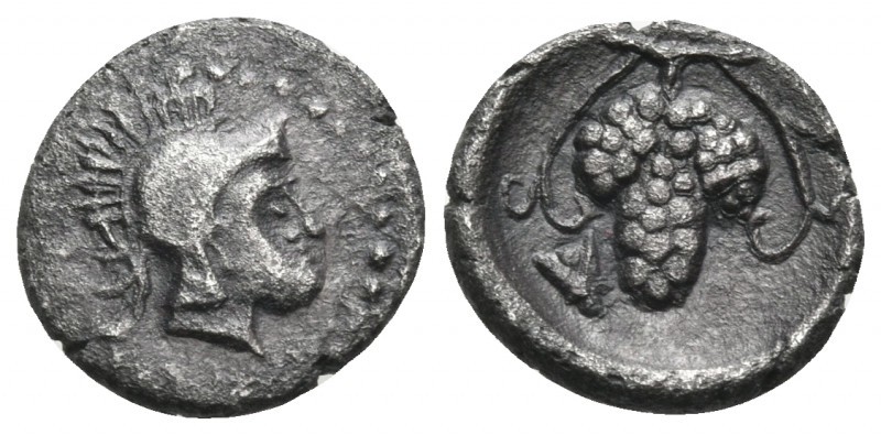 CILICIA. Soloi. Circa 400-350 BC. Obol (Silver, 10 mm, 0.72 g, 7 h). Head of Ath...