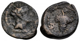 SELEUKID KINGS OF SYRIA. Antiochos IV Epiphanes, 175-164 BC. (Bronze, 14 mm, 1.61 g, 12 h), Ascalon. Radiate and diademed head of Antiochos IV to righ...