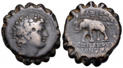 SELEUKID KINGS OF SYRIA. Antiochos VI Dionysos, 144-142 BC. (Bronze, 21 mm, 7.96 g, 12 h), Antioch on the Orontes, mid 143 (?) - circa 142. Radiate an...