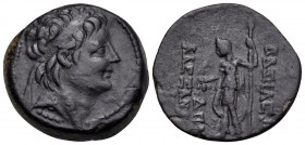SELEUKID KINGS OF SYRIA. Alexander II Zabinas, 128-122 BC. (Bronze, 19 mm, 6.23 g, 12 h), Antioch on the Orontes, year 184 = 129-128. Diademed head of...
