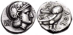 BACTRIA OR PARTHIA. Sophytes or Andragoras, circa 305-294 or 246/5-239/8 BC. Didrachm (Silver, 17 mm, 8.05 g, 7 h). Head of Athena to right, wearing m...