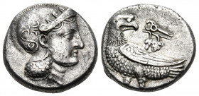 BACTRIA OR PARTHIA. Sophytes or Andragoras, circa 305-294 or 246/5-239/8 BC. Drachm (Silver, 14 mm, 3.21 g, 6 h). Head of Athena to right, wearing mod...