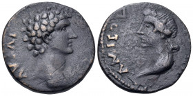 PONTUS. Amisus. Marcus Aurelius, As Caesar, 139-161. (Bronze, 22 mm, 8.10 g, 6 h). AY KAI AYPHΛΙOC Bare head of Marcus Aurelius to right. Rev. AMICOY ...