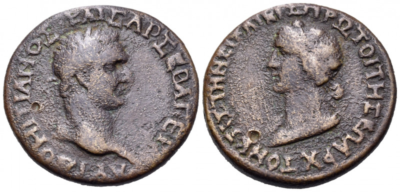 BITHYNIA. Nicaea. Domitian, 81-96. (Bronze, 27 mm, 11.13 g, 7 h). ΑΥΤ ΔΟΜΙΤΙΑΝΟΣ...