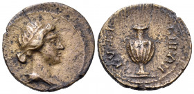 MYSIA. Cyzicus. Time of Commodus, 177-192. Hemiassarion (Bronze, 19 mm, 3.58 g, 1 h). Diademed and draped bust of Kore-Soteira to right. Rev. ΚΥΖΙ-ΚΗΝ...