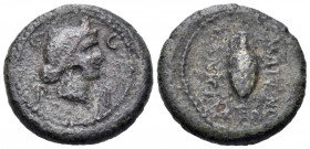 MYSIA. Parium. Pseudo-autonomous issue, time of Julius Caesar, circa 45 BC. (Bronze, 18.5 mm, 5.41 g, 1 h), struck under the aediles C. Matuinus and T...