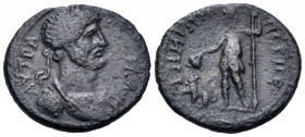 MYSIA. Perperene. Hadrian, 117-138. Assarion (Bronze, 19 mm, 2.86 g, 12 h). ΑΥ ΤΡΑ ΑΔΡΙΑΝΟC Laureate and cuirassed bust of Hadrian to right. Rev. ΠΕΡΠ...