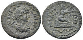 IONIA. Magnesia ad Maeandrum. Severus Alexander, 222-235. Assarion (Bronze, 19 mm, 3.30 g, 6 h). Μ ΑΥΡ ΑΛEΞΑΝΔΡΟC Laureate, draped and cuirassed bust ...