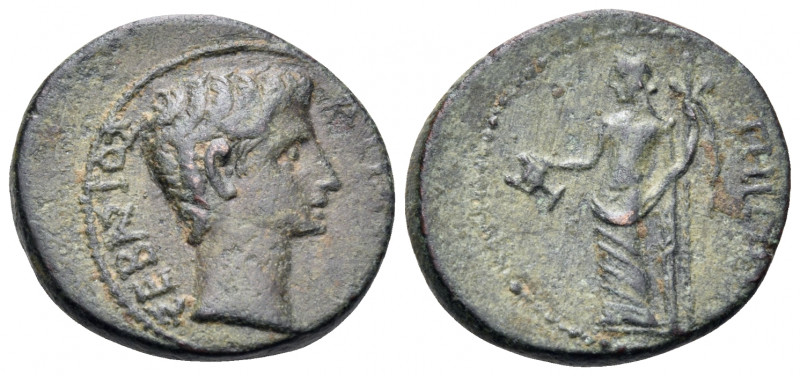 IONIA. Teos. Augustus, 27 BC-AD 14. (Bronze, 23 mm, 6.99 g, 5 h). ΣΕΒΑΣΤΟΣ ΚΤΙΣΤ...